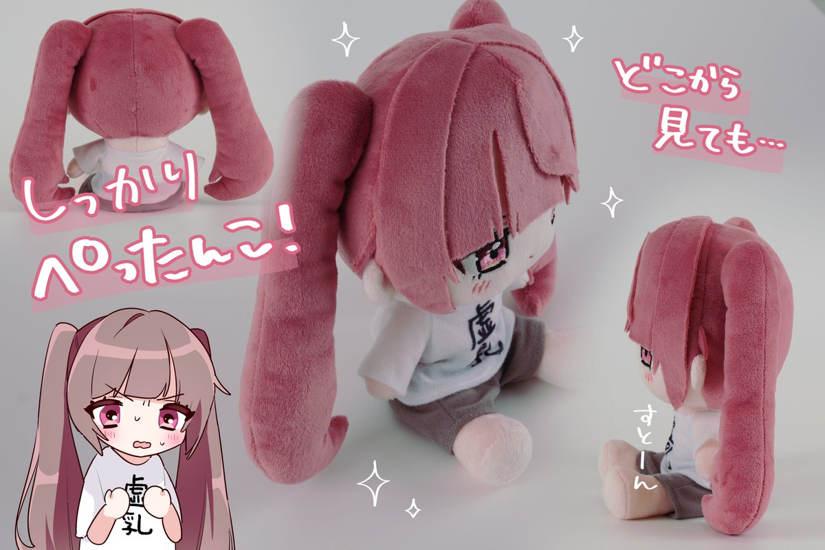 こむぴ 夏海ちゃんとノアちゃんぬいぐるみ化プロジェクト 直筆色紙