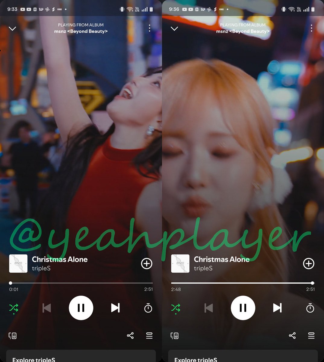 yeahplayer's tweet image. It's such a good Christmas song ❄️
#크리스마스에는_tripleS와함께 #Christmas_Alone