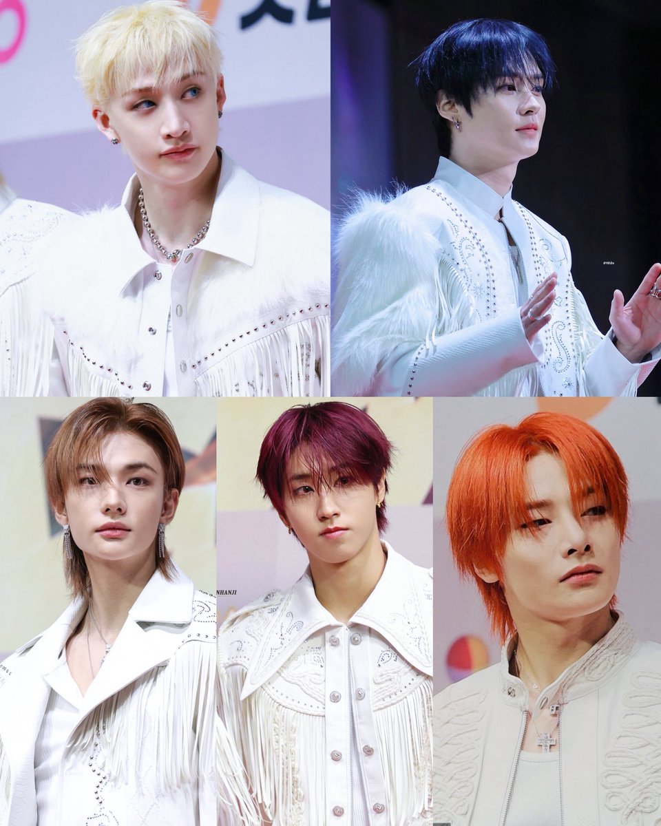 spearhyunnie's tweet image. 5/8 STRAY KIDS MEMBERS WITH NEW HAIR