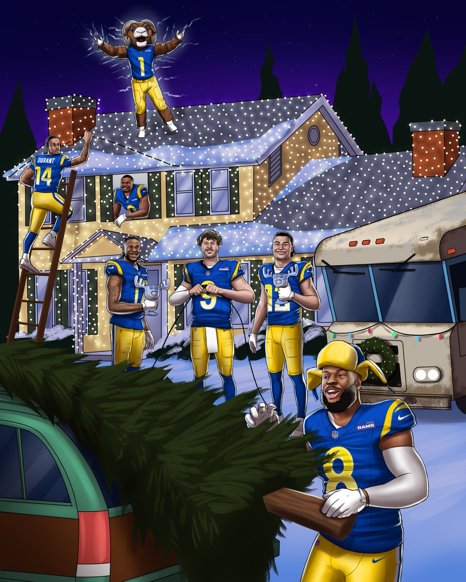 RamsNFL's tweet image. Merry Christmas, Rams Fam!💙