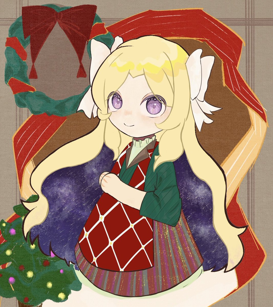 Merry Xmas！
このファンイベント中、私われいかさん絵ました
私わこの髪大好く☺️クリスマスのヨル🌌
#あんガルファンアート