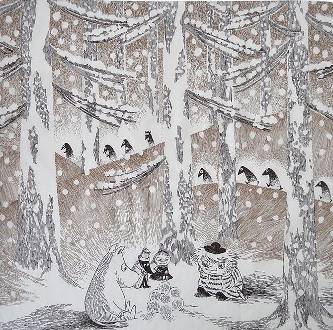 womensart1's tweet image. Illustration by Moomins author, Finnish artist Tove Jansson.
#December25th #ArtAdvent 🎄 ❄️ #ChristmasDay 🤍