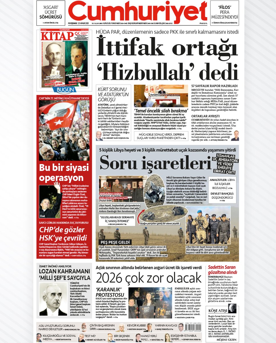 cumhuriyetgzt1's tweet photo. 📌 İttifak ortağı 'Hizbullah' dedi
📌 Soru işaretleri
📌 2026 çok zor olacak

Hepsi ve daha fazlası Cumhuriyet'te... https://t.co/ngCC75N1Rv