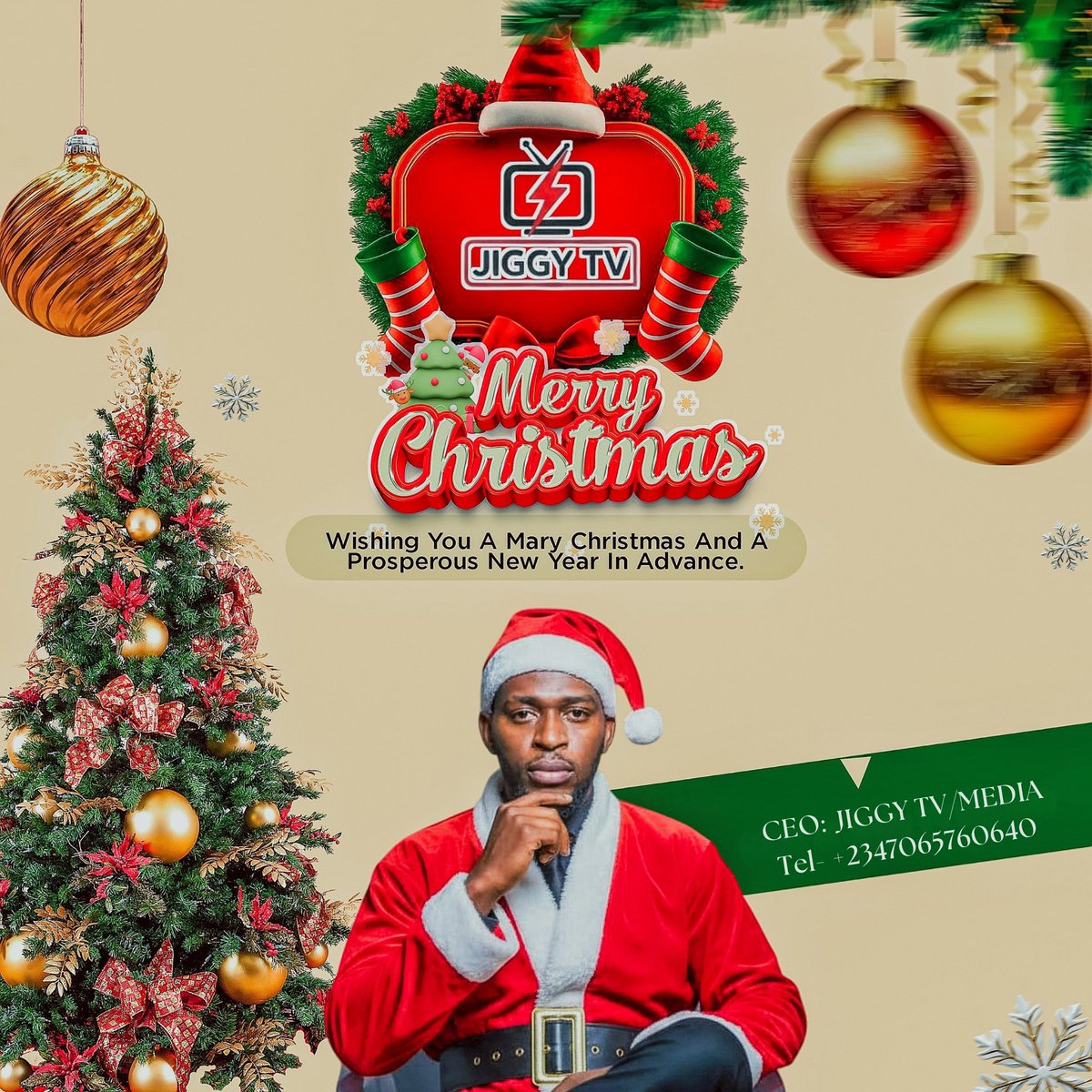 Merry Christmas, my amazing friends 🎄✨
May your homes be filled with love, laughter, and good vibes. Thank you for the constant support.
Much love from Jiggy Tv ❤️📺
