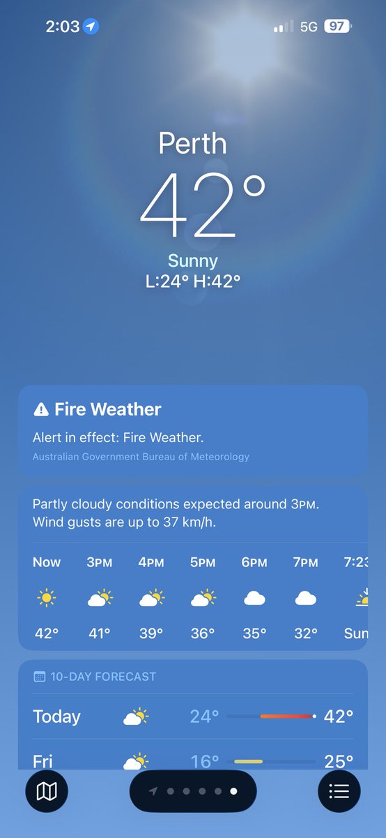 It’s a bit of a toasty Christmas in the West today 🥵