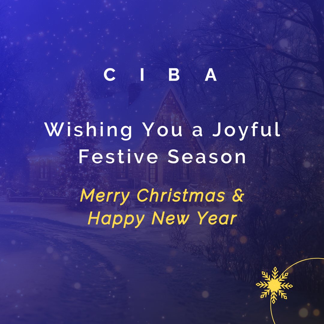 ciba20's tweet photo. As the year comes to a close, we would like to thank our members and partners for their continued engagement and collaboration.

Wishing you a joyful Christmas and a New Year filled with growth, success, and new opportunities.

#CIBA https://t.co/3BdzQYicMo
