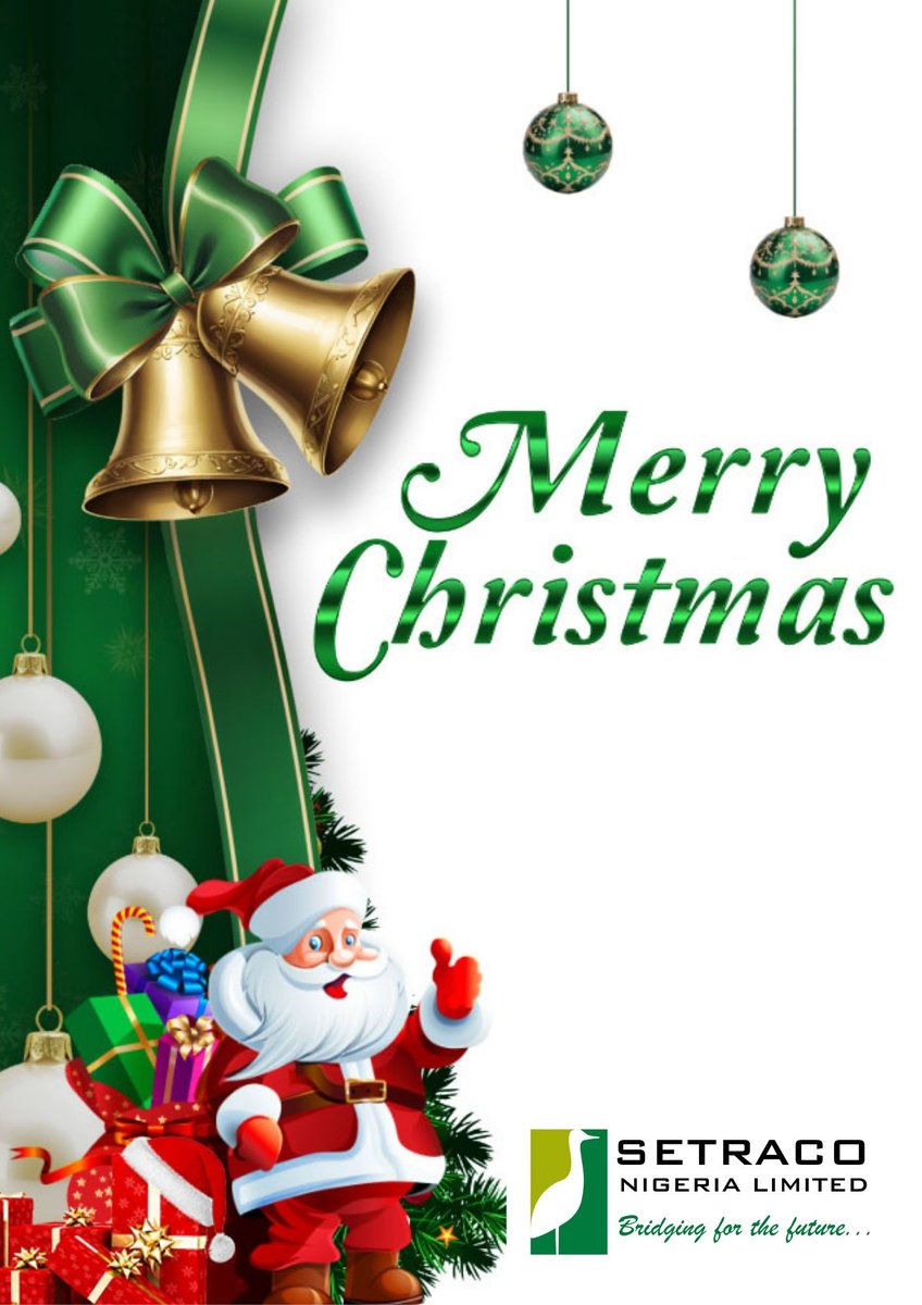 Merry Christmas from all of us at Setraco Nigeria Limited🎄✨ Wishing you love, peace, and joy in this season.

#Setraco #bridgingforthefuture