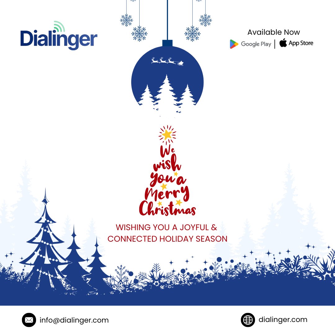 dialinger_'s tweet image. Wishing you a Merry Christmas and a season full of meaningful connections.
From anywhere to everywhere, Dialinger keeps you connected.
Visit: dialinger.com
Contact: info@dialinger.com