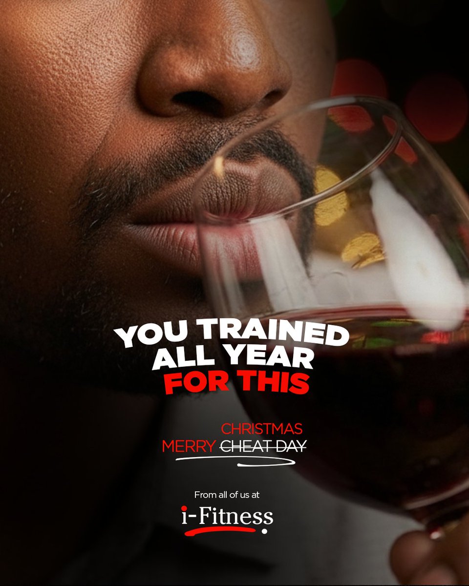 IFitnessng's tweet photo. Today, lock in on the table. The only heavy lifting we want to see is from your plates and glasses to your lips. Youโve earned it.
Have an Unstoppable Christmas ๐.
#ifitness #christmas #license2chow https://t.co/DJHeTVZkd6