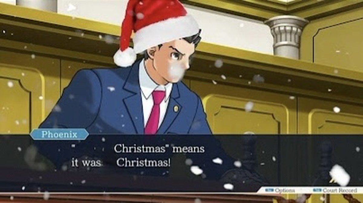 It’s finally Christmas 🙂‍↕️ #AceAttorney #MerryChristmas