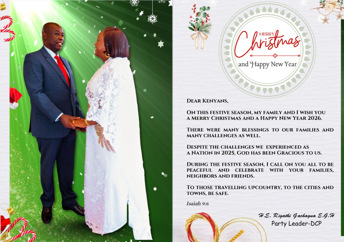 Merry Christmas to you all Kenyans.
