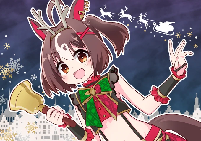クリスマスカラーのアレグリアちゃん #ウマ娘 #グランアレグリア