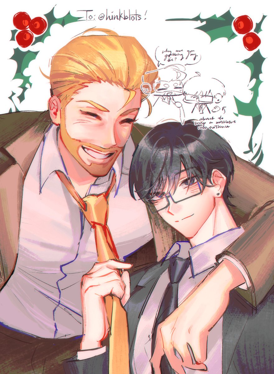 kaitotties's tweet photo. MERRY smileX-MAS GUYS!!!!!! (secret santa for @hinkblots! #HAPPYTBHXMAS2025!!!!) https://t.co/V2qgfeeNwJ