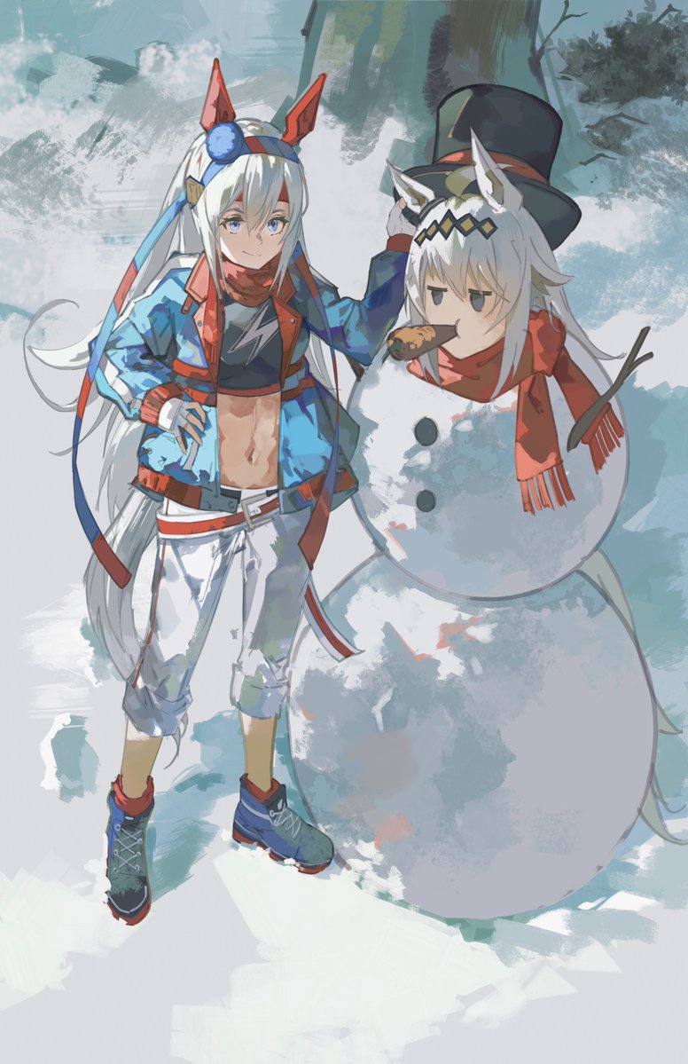 saturn_illus's tweet image. Tamamo Crossmas, Snoguri Cap
#umamusume