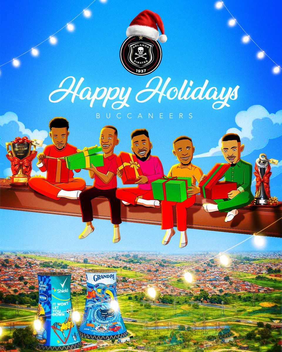 orlandopirates's tweet image. Merry Christmas, Buccaneers 🖤🤍 ,From all of us at @orlandopirates.

⚫⚪🔴⭐
#OrlandoPirates
#OnceAlways