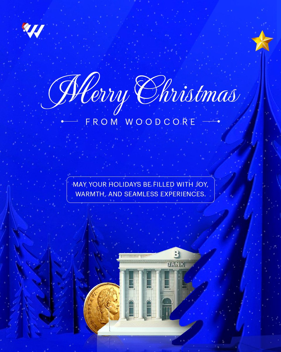 woodcoreapp's tweet photo. Merry Christmas from Woodcore 🎄

Wishing you joy, warmth, and seamless moments this season. Here’s to rest, reflection, and a brighter year ahead.

How are you celebrating today? 🎁

#Woodcore #MerryChristmas #Christmas #Christmas2025 https://t.co/5BP0Cuf3Ke