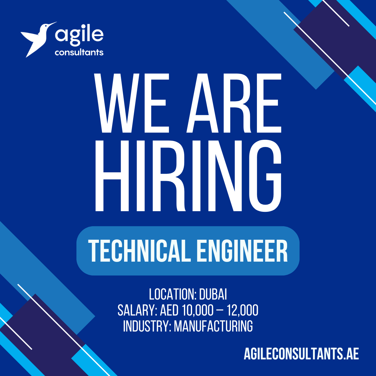 AgileUAE's tweet photo. Agile Consultants is hiring a Technical Engineer for our client in the manufacturing industry, based in Dubai. Apply: https://t.co/Rr7LqYPZKX 

#Hiring #Recruitment #Networking #Jobs #Careers #TechnicalEngineer #Manufacturing #ApplyNow #AgileConsultants https://t.co/y6FurbYE9i