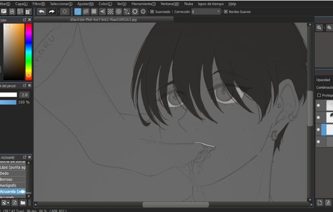 Llevo 30 minutos haciendo a yoshiki en otro headcanon (idea de una personita ajena que le prometí dibujo de eso djsjf) y ya me aburrí con el coloreado de piel x'd no le sé fjsjf
Pero amo colorear el cabello 🐴🫶

#TSHD #thesummerhikarudied #YoshikiTsujinaka #hikayoshi