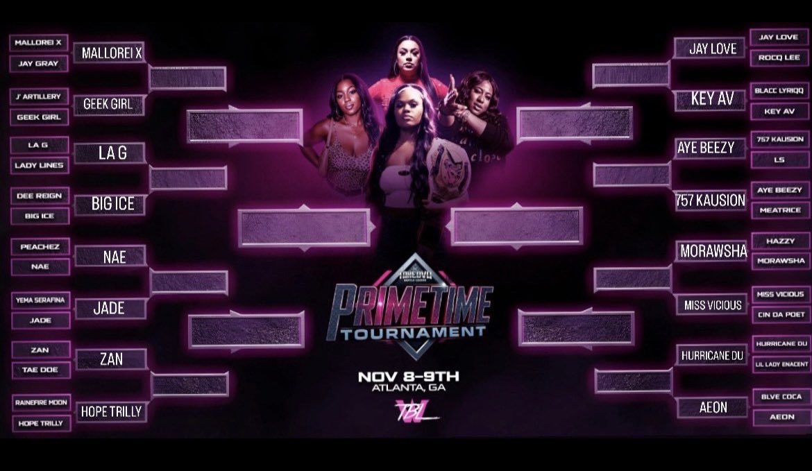 Zan_Base's tweet image. YOUR SWEET 16 MOVING ONTO ROUND 2 OF THE #WTBL PRIMETIME TOURNAMENT‼️💎

MALLOREI X vs GEEK GIRL 
JAY LOVE vs KEY AV
LA G vs BIG ICE
AYE BEEZY vs 757 KAUSION
NAE vs JADE
MORAWSHA vs MISS VICIOUS
ZAN vs HOPE TRILLY
HURRICANE DU vs AEON

New Orleans, 1/10/2026📍

Stolen Tweet 😈