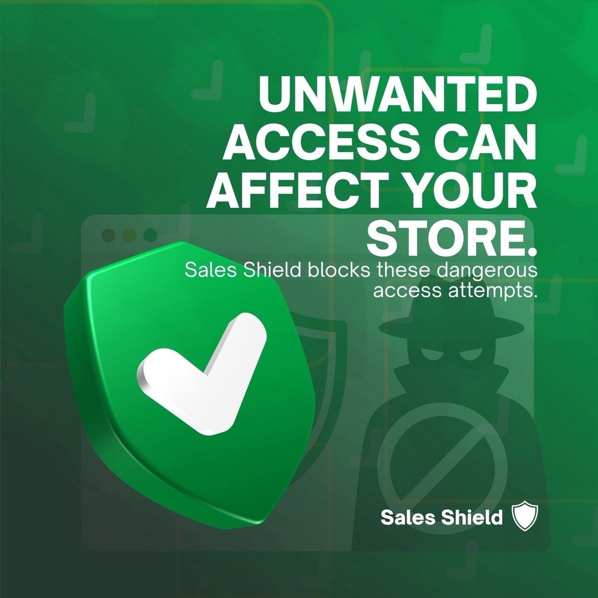 SalesShield's tweet image. Unwanted access isn’t harmless — it compromises data, strategy, and sales.
Sales Shield blocks suspicious access attempts and keeps your store protected where it matters most.

#EcommerceSecurity #StoreProtection #DigitalSecurity #OnlineBusiness #SalesShield