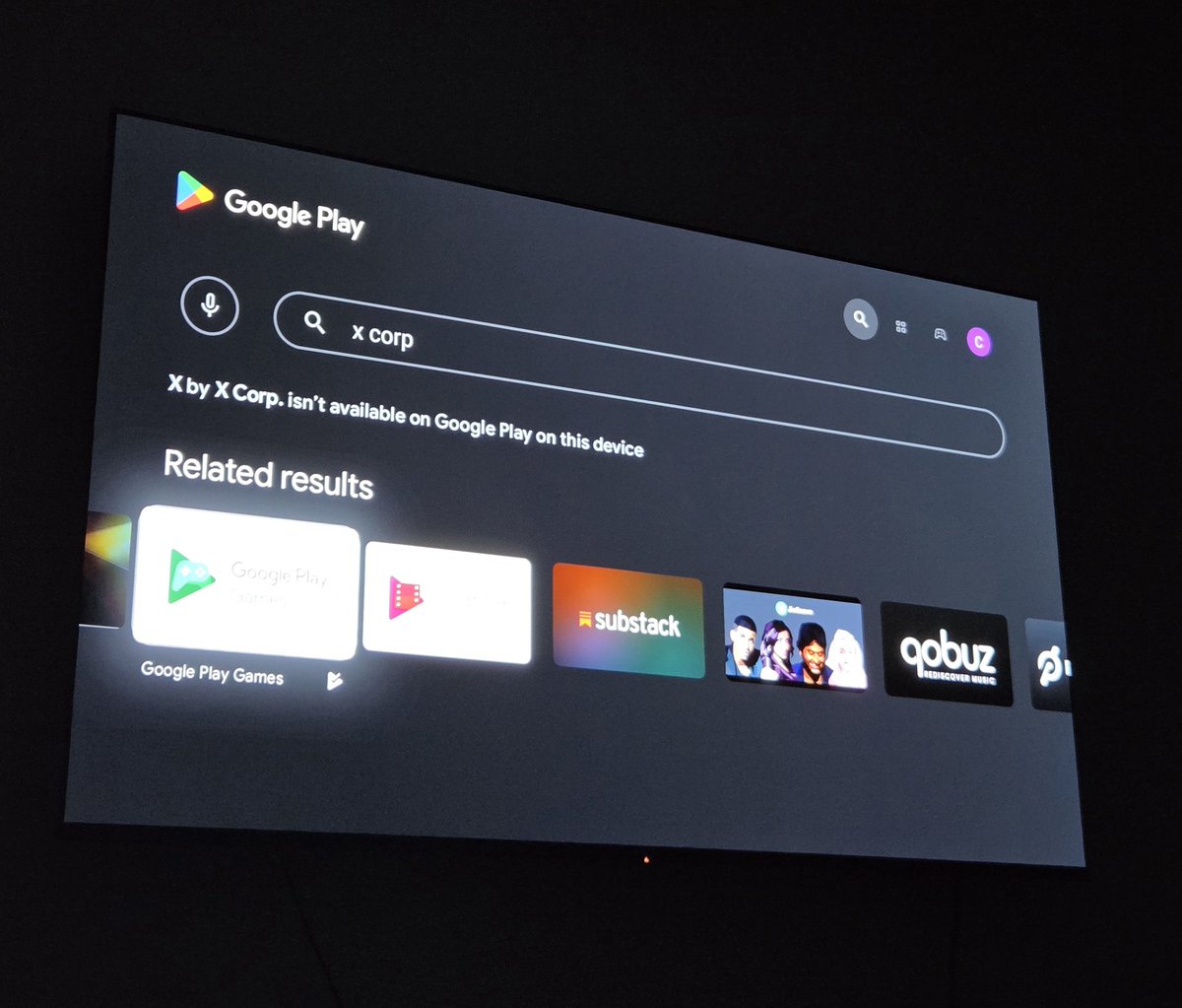 Sad that my cheap Black Friday sale Fire TV from 2019 allowed me to use the X TV app but not my expensive 2025 model Google TV