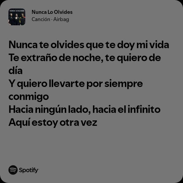Nunca Lo Olvides // Airbag