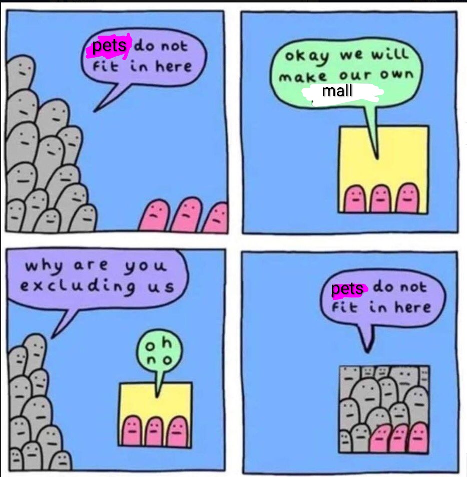 hereticmalay's tweet photo. >meleis don't want pets in malls
>nons built another mall
>meleis dont want pets in that mall either https://t.co/rAB9hnpnZF