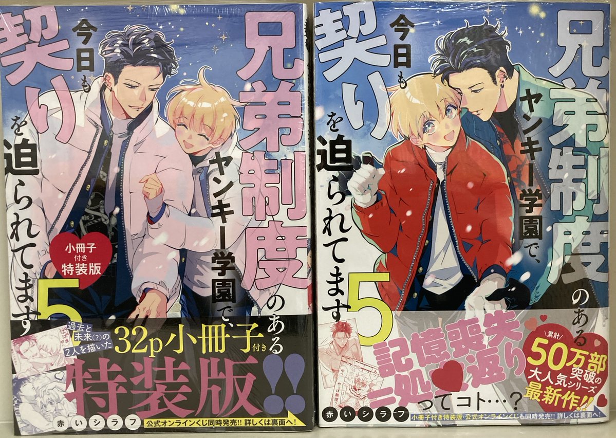 書籍BL入荷情報】 ・兄弟制度のあるヤンキー学園で、今日も契りを迫