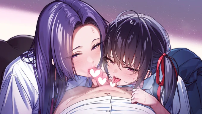 どっちのお口にぴゅっぴゅする…?