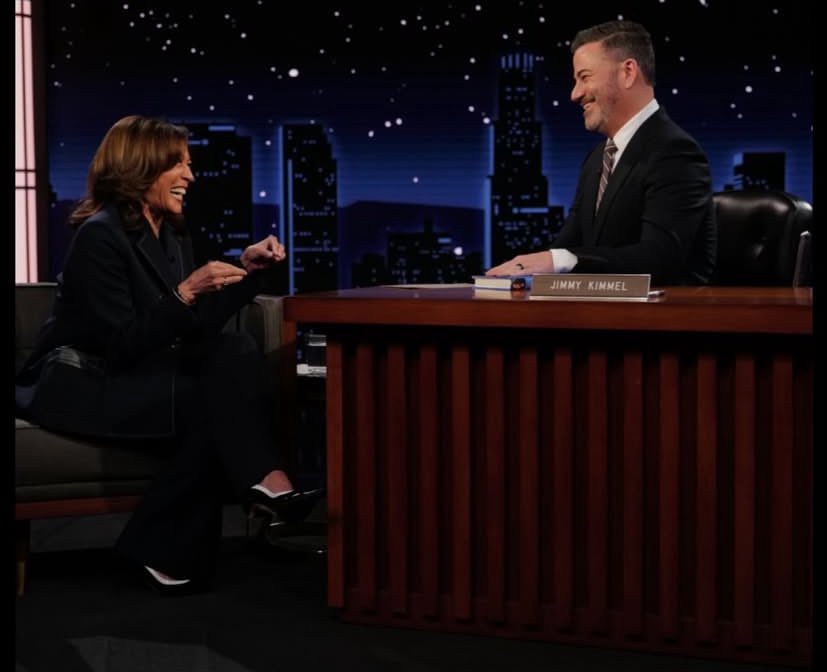 MVP <a href="/KamalaHarris/">Kamala Harris</a> on <a href="/JimmyKimmelLive/">Jimmy Kimmel Live</a> tonight. 💛