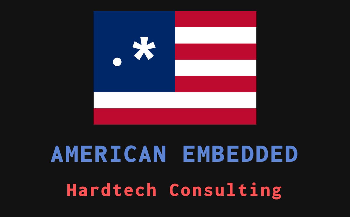 amembedded's tweet photo. American Embedded is accepting new clients. Need assistance with hardware or firmware? Send us a DM! https://t.co/VsXIAbgzuz