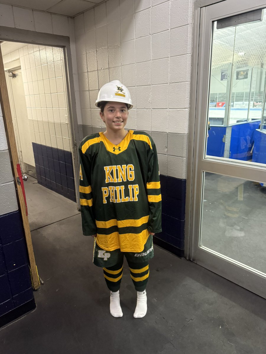 KPGHCoach's tweet photo. Tess with the hard hat for her hard work in all three zones https://t.co/5i7k2FF9gk
