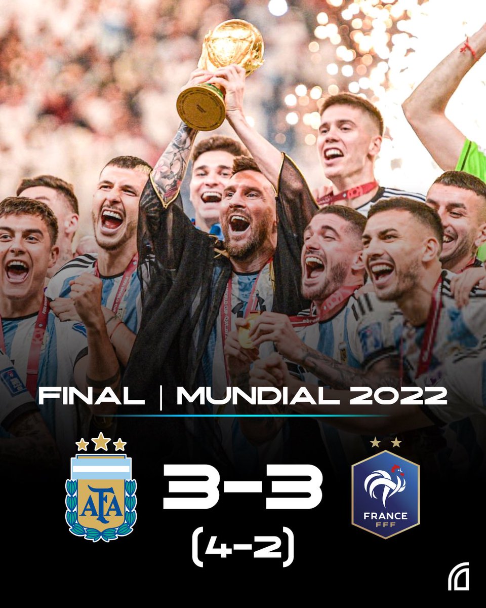 dataref_ar's tweet photo. 🇦🇷⭐️ 3 años siendo los vigentes campeones de mundo.

♾️ Para toda la vida. https://t.co/zC5LAi2KwS