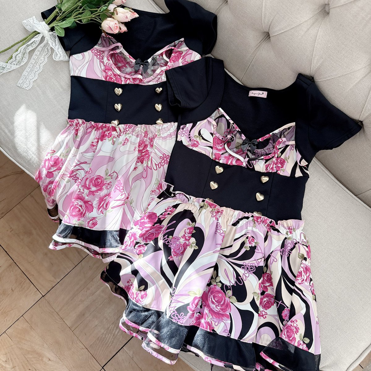 激レア★MA✽RS マーズ バラ柄キャミソール ワンピース♡美品♡ 激レア☆MA✽RS マーズ バラ柄キャミソール ワンピース♡美品♡ S