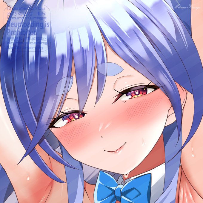 ぺこらマミー抱き枕裏面を描いています