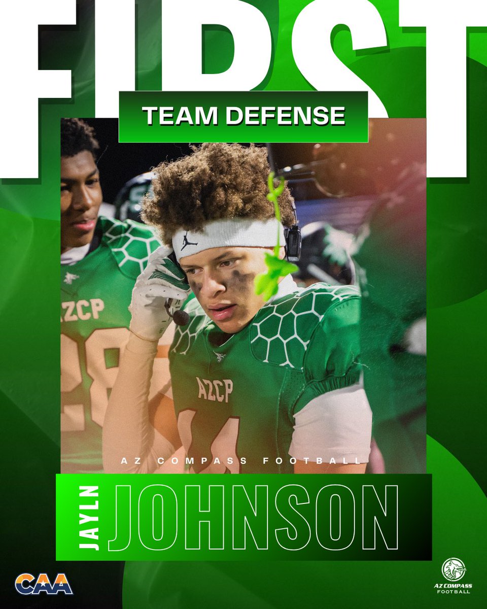 azcompassfb's tweet photo. Jayln Johnson, Keytrin Harris, and Tray Parson have been named to the High School Division 3 – 1st Team All-State (Defense)! 🔥🐉 https://t.co/jD0Tt2xW6K