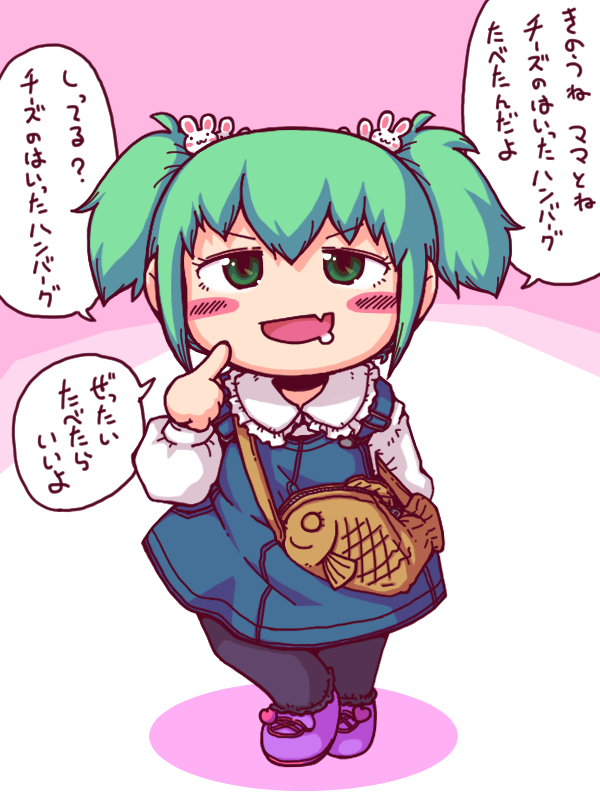umiuchitori's tweet photo. 年末なので今年描いたもののまとめその１
たいやきのかばんマウントを取ってくる子 https://t.co/2xllkOUE69