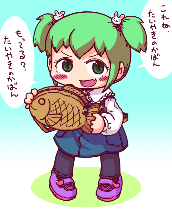 umiuchitori's tweet photo. 年末なので今年描いたもののまとめその１
たいやきのかばんマウントを取ってくる子 https://t.co/2xllkOUE69