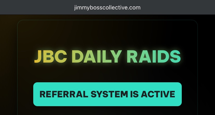 $JBC DAILY RAIDS STILL LIVE! 🤩

The grind never stops, #JBCArmy! 💂‍♂️
Jump in, complete your tasks, raid hard, and stack those $JBC rewards daily. Referral System is ACTIVE – invite your squad and earn even more! The more we grow, the stronger we get. 🤩💪
Drop your progress