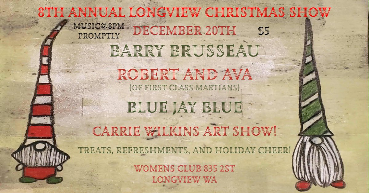 ANightgoes's tweet photo. Christmas show.  You'll be there. https://t.co/ddGQUlg1YY