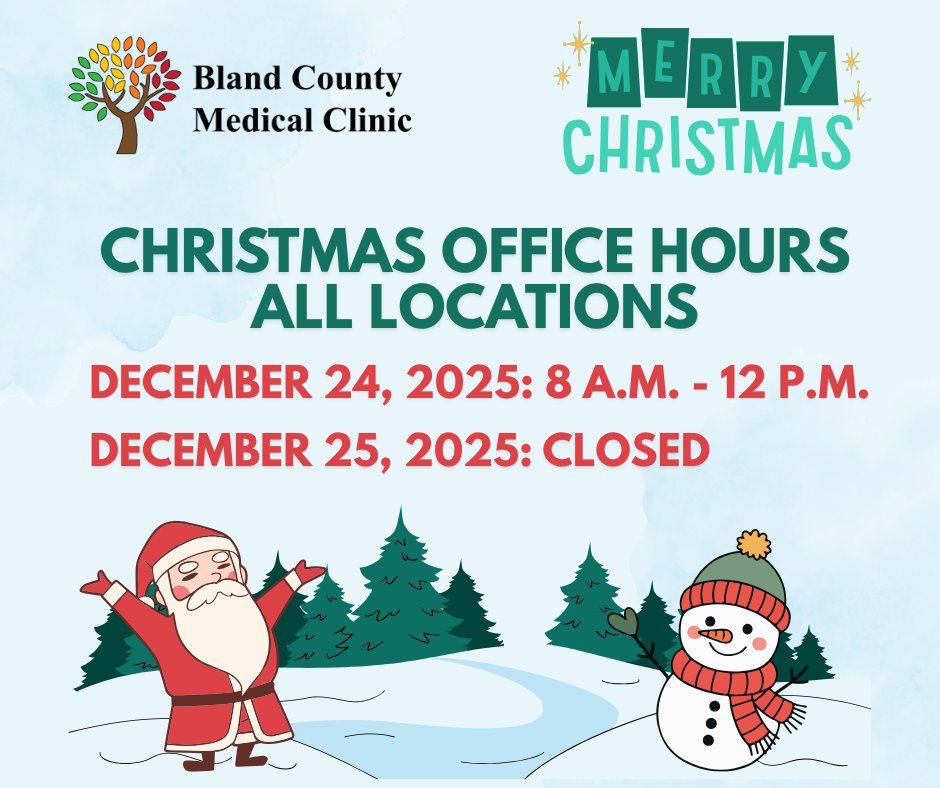 BCMCFQHC's tweet photo. Please note the changes to our hours for the upcoming Holiday season.  We strongly suggest that if you will need refills during this time that you ask your pharmacy to send refill requests no later than noon on Tuesday, December 23rd to allow time for requests to be addressed. https://t.co/Zo5DMlIml9