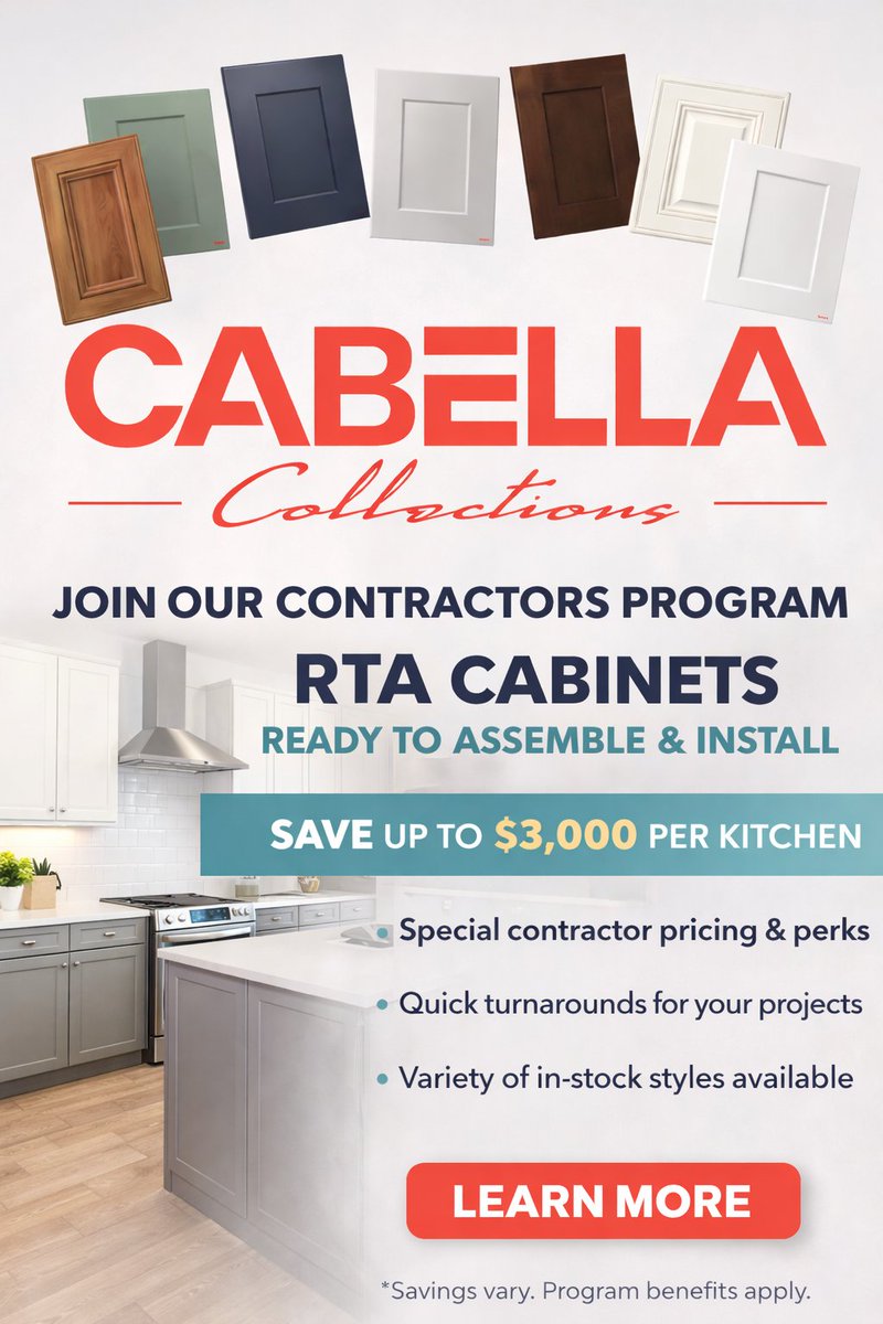 CabellaDirect's tweet image. 🔧 Contractors — don’t miss this!
Join our program for exclusive perks and a chance to win $500 💵
👉 Sign up today: cabellacollections.com/contractors-pr…
