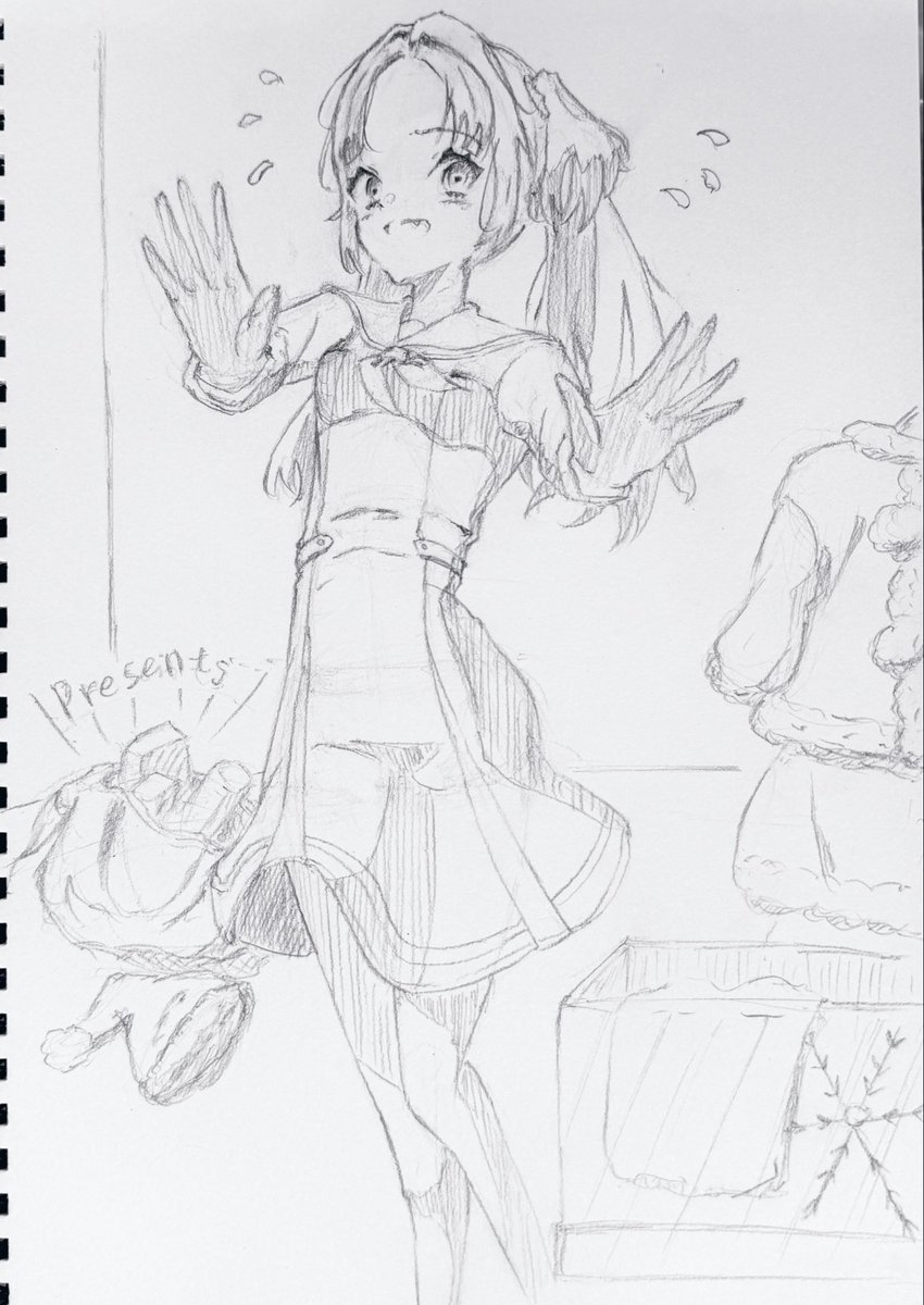 haremoyou340's tweet image. 蓮ノ空女学院スクールアイドルクラブのファンアート

「ち、違うよ、ルリはサンタじゃないよ！？」

今年もルリちゃんサンタの準備中💨

＃大沢瑠璃乃
#With蓮ノ空
#蓮ノ空 #リンクラ #lovelive
＃蓮ノ空美術部