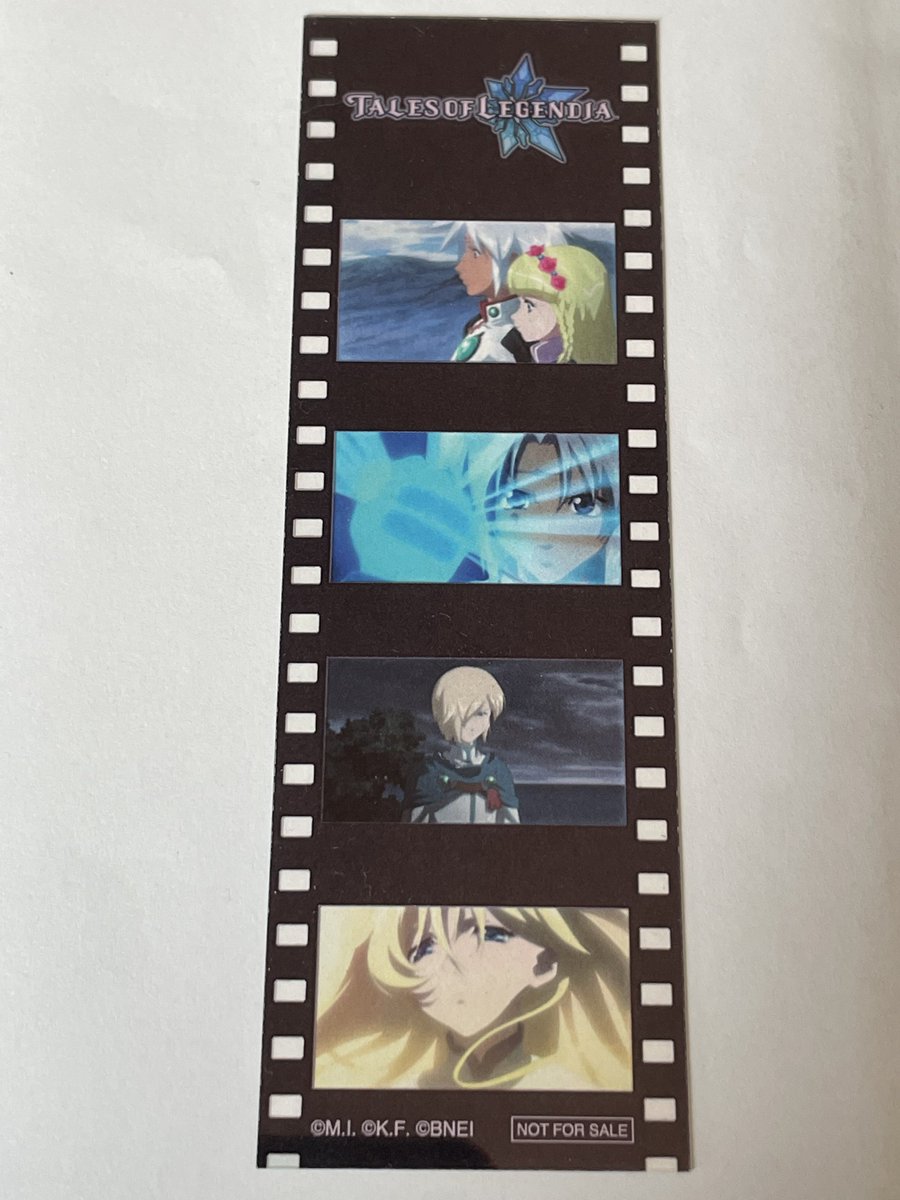 テイルズ30周年記念展 アビス フィルム風しおり クリアカード 入場特典