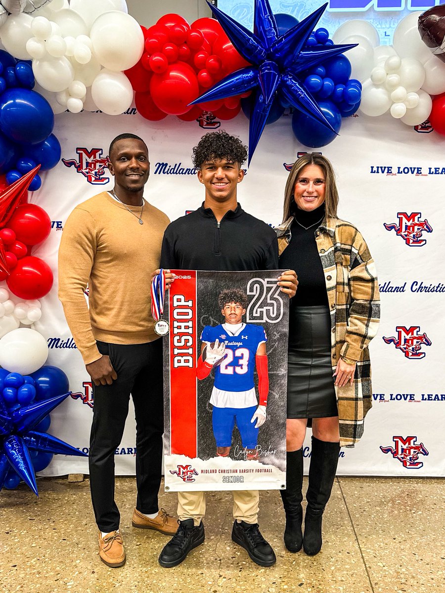 CadynBishop's tweet photo. 2025 Banquet. Thank you to @MCSMustangFB , my parents, Coach Dawson, my defensive coaches, my teammates, and every coach/adult that ever poured into me. I promise Iโll continue to make you all proud. Thank you, God, for football. โ๐พ #ponyup #cb23
@phil_dawson_4 @jivonparker @StonedaleChris @CoachStrahan @bobbythompson72 @Coach_Matt_R @Dru_Dawson4
@CoachZackWells @ExpoRecruits @RecruitMatador @TXPSMedia @TXPrivateFBGuy @tapps247 @TAPPSbiz @247recruiting @RecruitNationUS