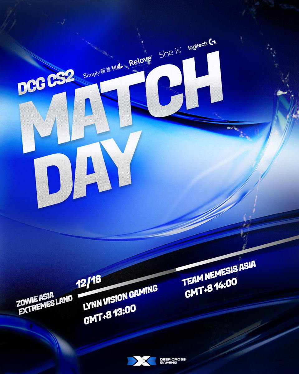 DeepCrossGaming's tweet image. #DCGCS2

| ZOWIE ASIA EXTREMES LAND |

12/18 13：00 vs Lynn Vision Gaming
12/18 14：00 vs Team Nemesis Asia

-

YouTube： youtube.com/@ZOWIEEsportsA…
Twitch： twitch.tv/extremeslandas…

#CS2 #deepcrossgaming
#game #esports
#LogitechG #新北電競基地
#Simply新普利 #Relove