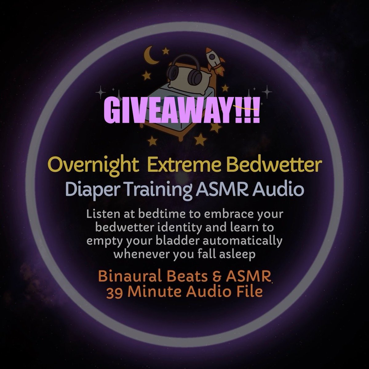 HypnoCatABDL's tweet image. 🚨 Time for another hypno giveaway!! Here’s how to enter:

✅ Like and reshare this post
✅ Comment what session you want me to record next 🎙️🐈‍⬛ 

Winner announced this Friday 🏆 Good luck, diaper butts!

Explore my ABDL Audio Library 🎧 ⬇️ hypnocatasmr.sellfy.store