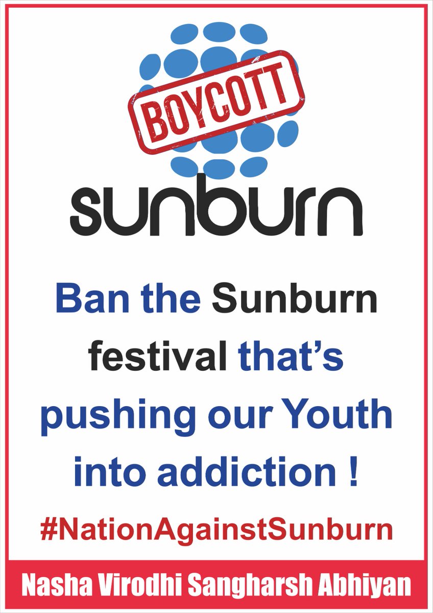 Laxman44868875's tweet photo. It is a matter of great concern that in a cultural and historical city like Mumbai, the Sunburn Festival is being organized which openly promotes alcoholism, drug culture, promiscuity and moral degradation.
#Kick_Off_Sunburn
 Ban Sunburn Save Culture https://t.co/KxC0n2s76A