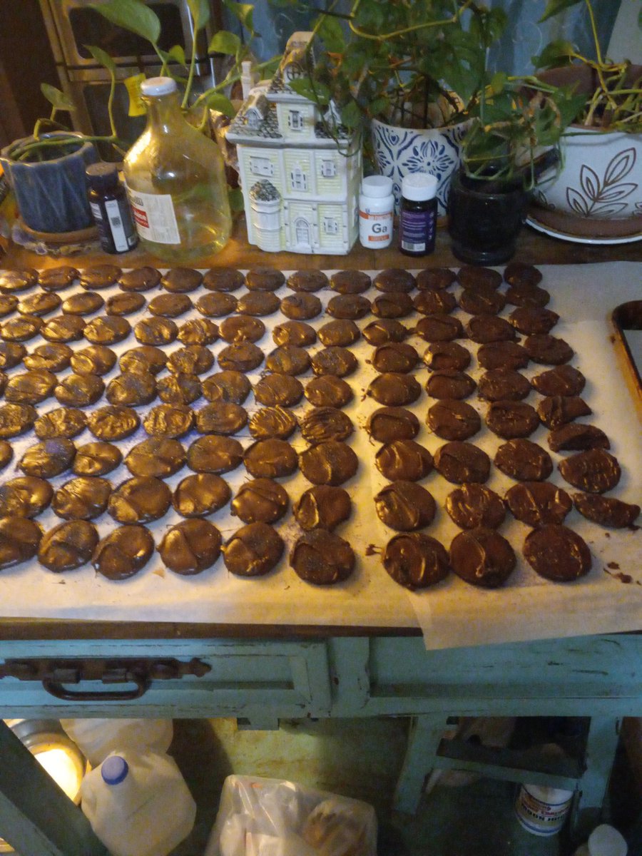 The wife produced homemade Thin Mints.  Don't tell the Girl Scouts.  They'll probably sue.