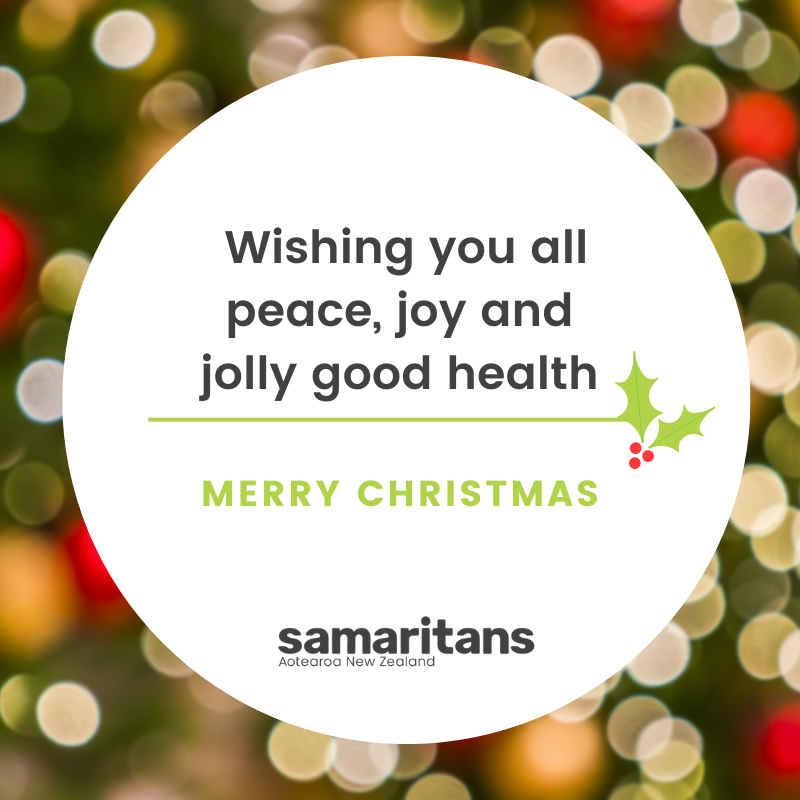 NZSamaritans's tweet photo. We would like to wish our volunteers, callers and funders a very Merry Christmas, however you may celebrate it! Don't forget we're here, even on Christmas Day if you need to talk - 0800 72 66 66 💚 https://t.co/Y6jzJRVxEu